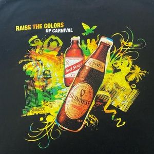 SOLD Guinness Redstripe alcohol promo t shirt